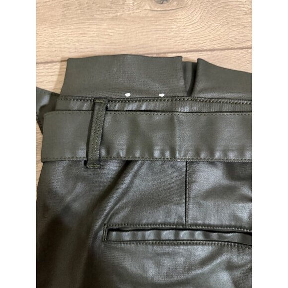 White House Black Market Coated Denim Paperbag Shorts - Picture 7 of 11